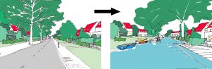 HOSPER-Watervrijstaat Gaasperdam-transformatie straat